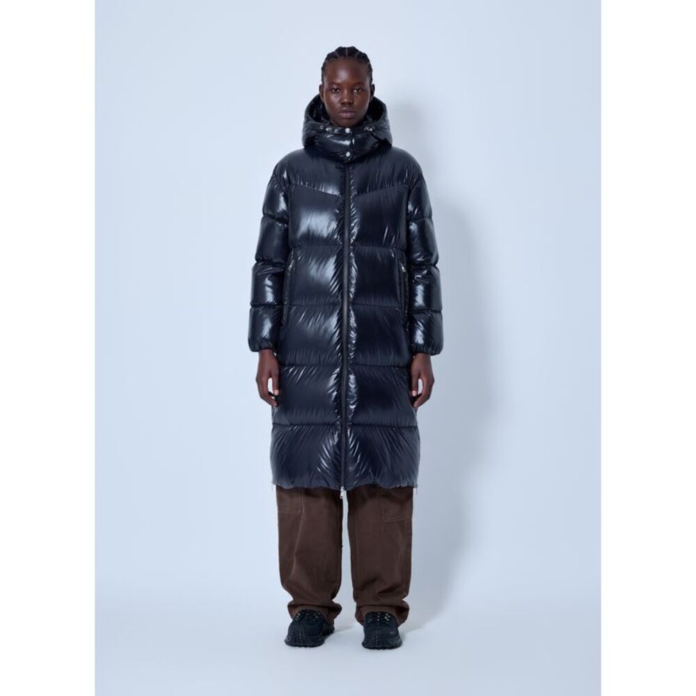 Moncler Women Harfang Hooded Long Down Coat